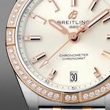 Pre-Owned Breitling Chronomat 32 Stainless Steel & 18k Red Gold (gem-set) Watch
