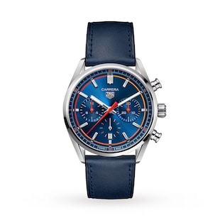 Pre-Owned TAG Heuer Carrera Chronograph 42mm Mens Watch Blue