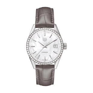 Pre-Owned TAG Heuer Carrera 36mm Ladies Watch - Diamonds