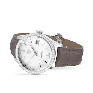 Pre-Owned TAG Heuer Carrera 36mm Ladies Watch - Diamonds