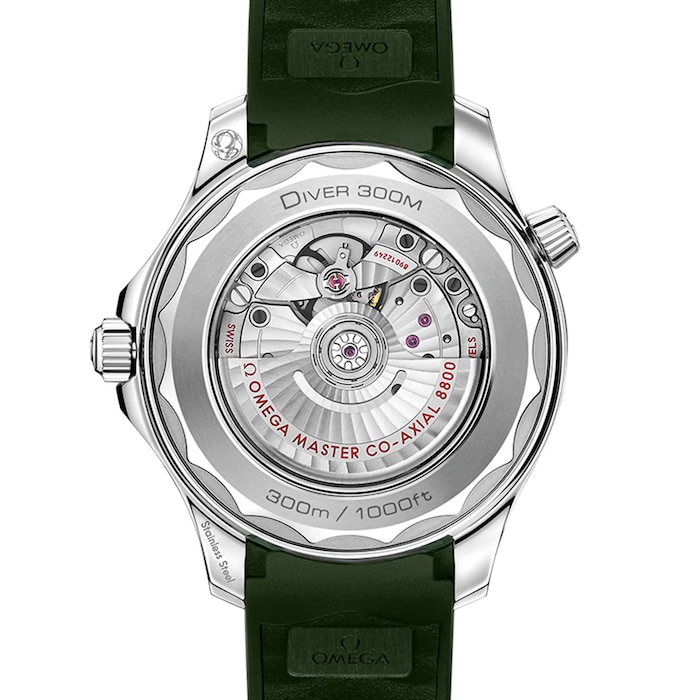 Pre-Owned Omega Seamaster Diver 300m Co-Axial Master Chronometer 42mm Mens Watch Green