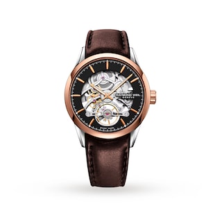 Pre-Owned Raymond Weil Freelancer Skeleton 42mm Mens Watch