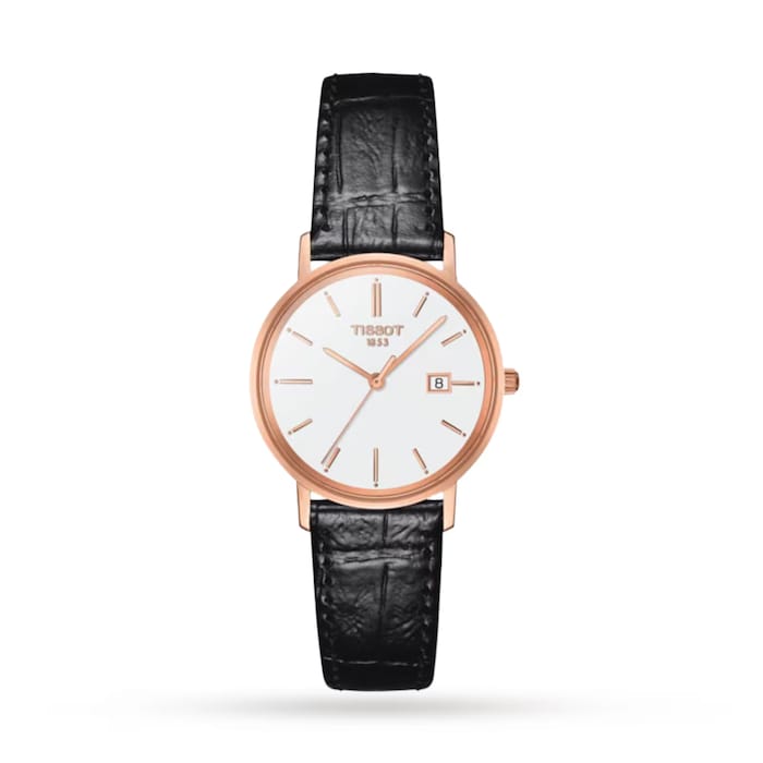 Pre-Owned Tissot T-Gold Goldrun Lady 18K Gold 29mm Ladies Watch White