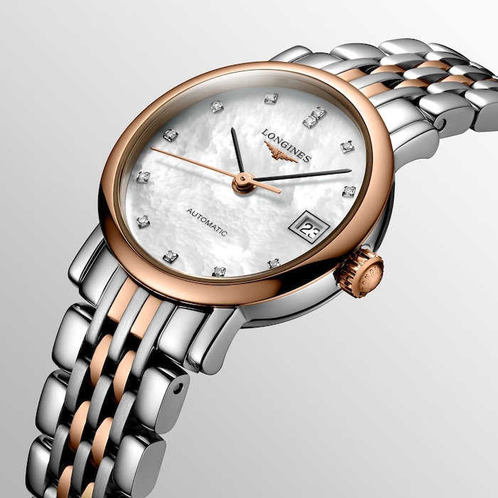 Pre-Owned Longines Elegant 25.5mm Diamond Automatic Ladies Watch