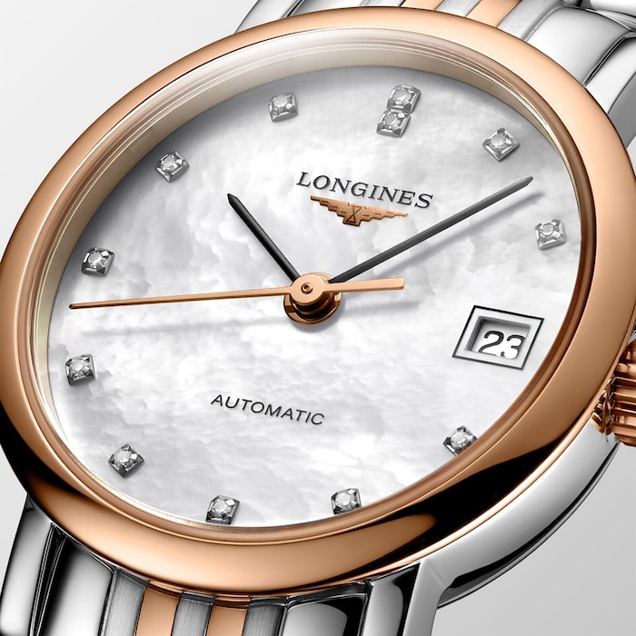 Pre-Owned Longines Elegant 25.5mm Diamond Automatic Ladies Watch