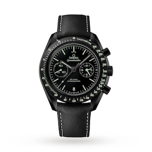 Pre-Owned Omega Dark Side Of The Moon Co-Axail Chronograph Pitch Black 44.25mm Mens Watch