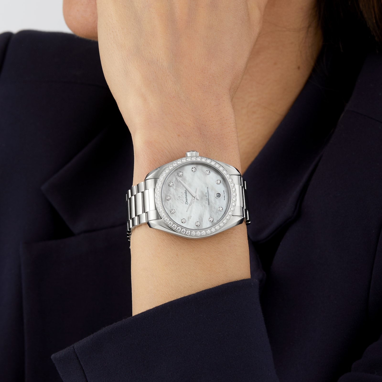 Pre-Owned Omega Seamaster Aqua Terra Diamond 38mm Ladies Watch