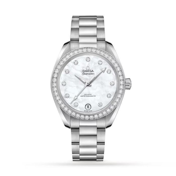Pre-Owned Omega Aqua Terra Seamaster 34mm Ladies Watch