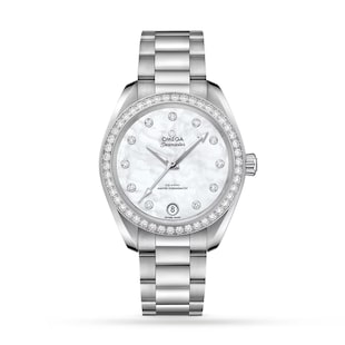 Pre-Owned Omega Aqua Terra Seamaster 34mm Ladies Watch