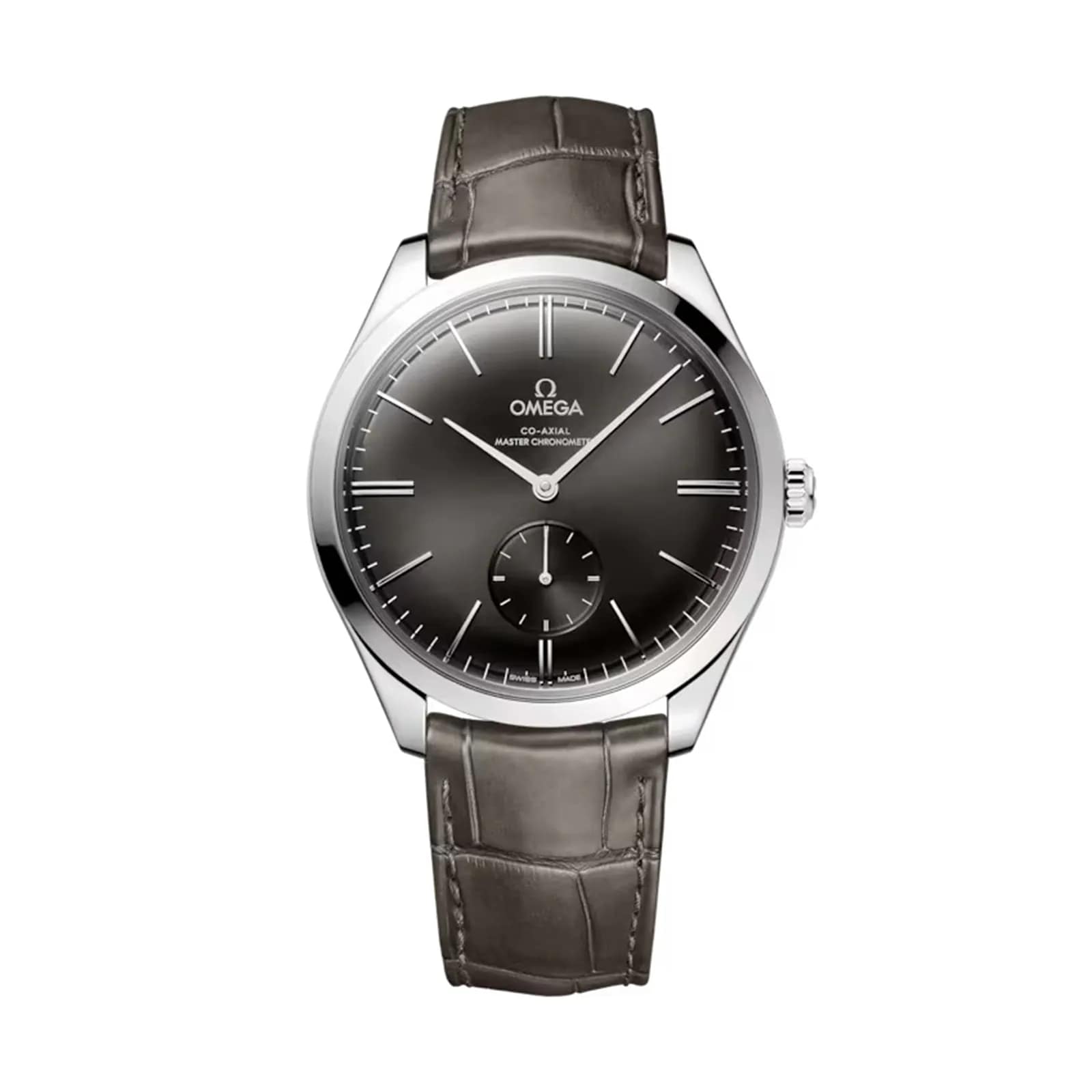 Pre-Owned Omega De Ville Tresor 40mm, Steel On Leather Strap Mens Watch