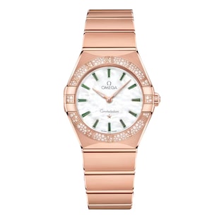 Pre-Owned Omega Constellation 28mm Ladies Watch White Mother Of Pearl