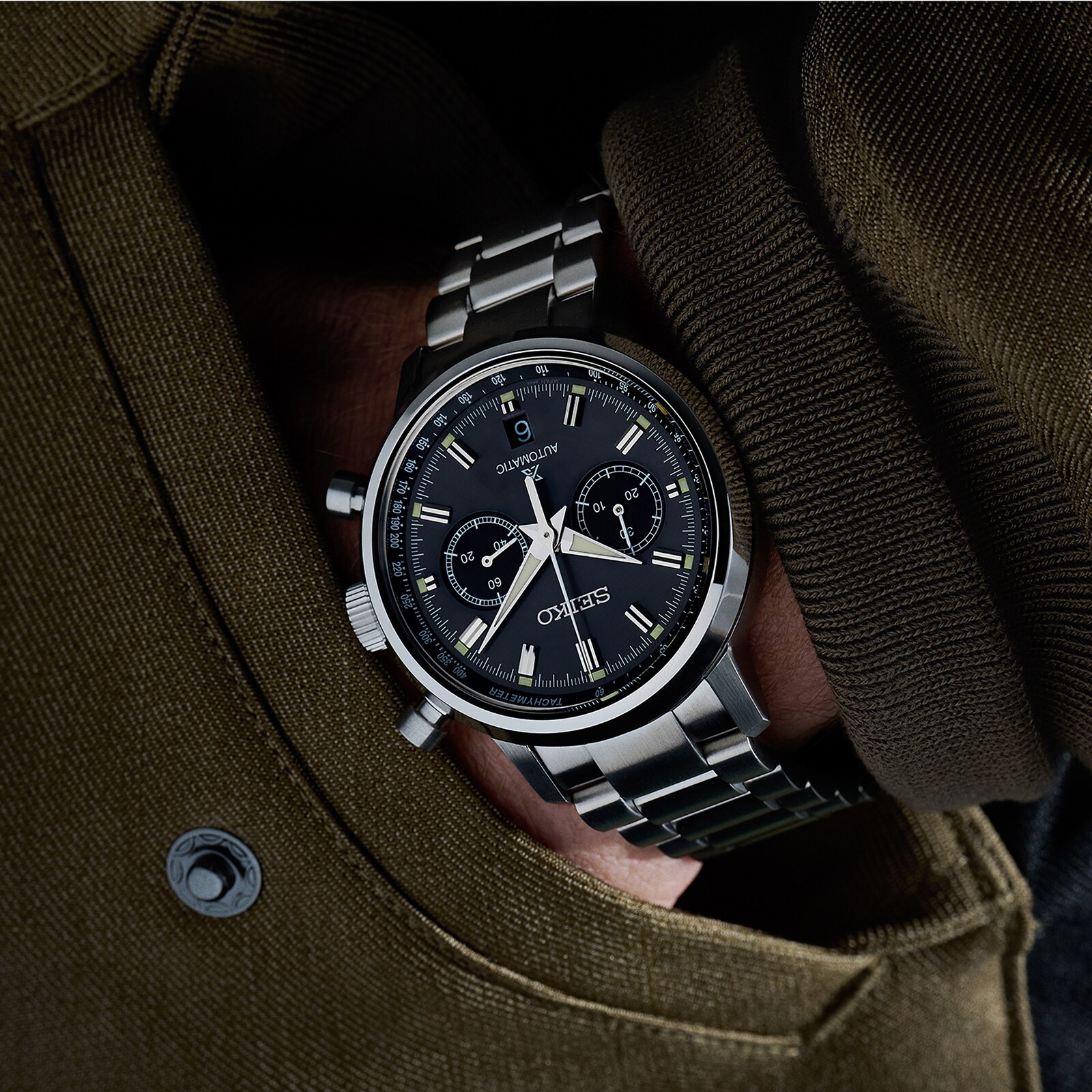 Pre-Owned Seiko Speedtimer 1964 Chronograph Re-Creation 42.5mm Pre-Owned Seiko Speedtimer 1964 Chronograph Re-Creation 42.5mm