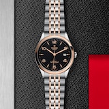 Ex-Display Tudor 1926 39mm Mens Watch Steel Case Rose Gold Bezel Black Dial