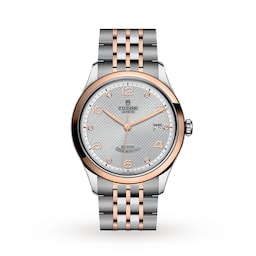 47011429 - 1926 39mm Mens Watch Steel Case Diamond-Set Silver Dial