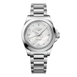 Pre-Owned Longines Conquest 34mm Ladies Watch Mother Of Pearl