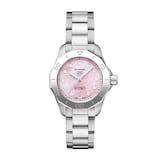 Pre-Owned TAG Heuer Aquaracer Strawberry Pink The Watches Of Switzerland Group Exclusive 30mm Stainless Steel