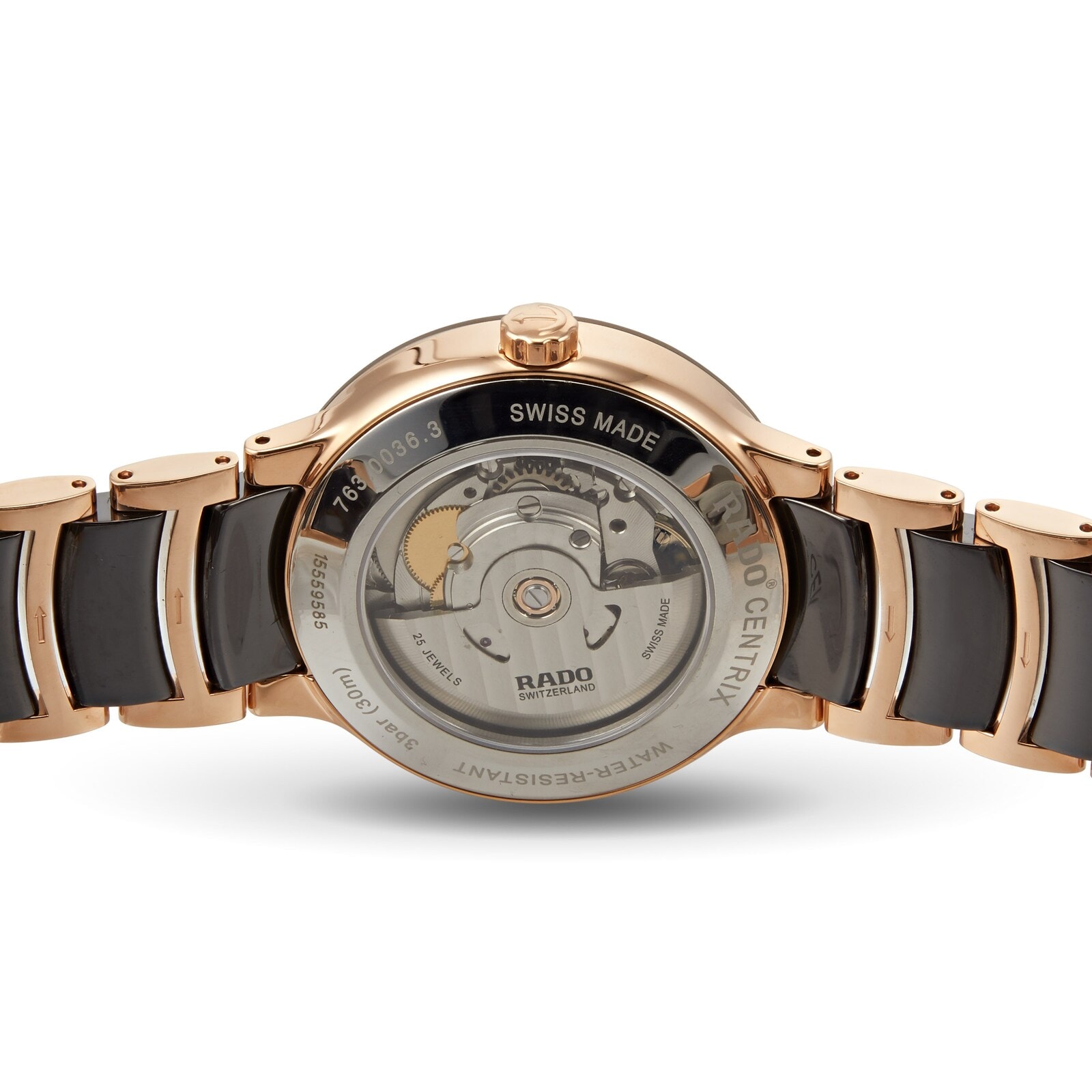 Ex-Display Rado Centrix Automatic Diamonds 38mm Stainless Steel and PVD