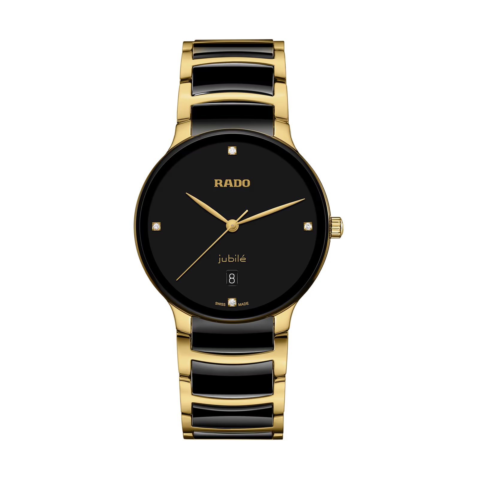 Ex-Display Rado Centrix Diamonds 39.5mm Stainless Steel and Ceramic