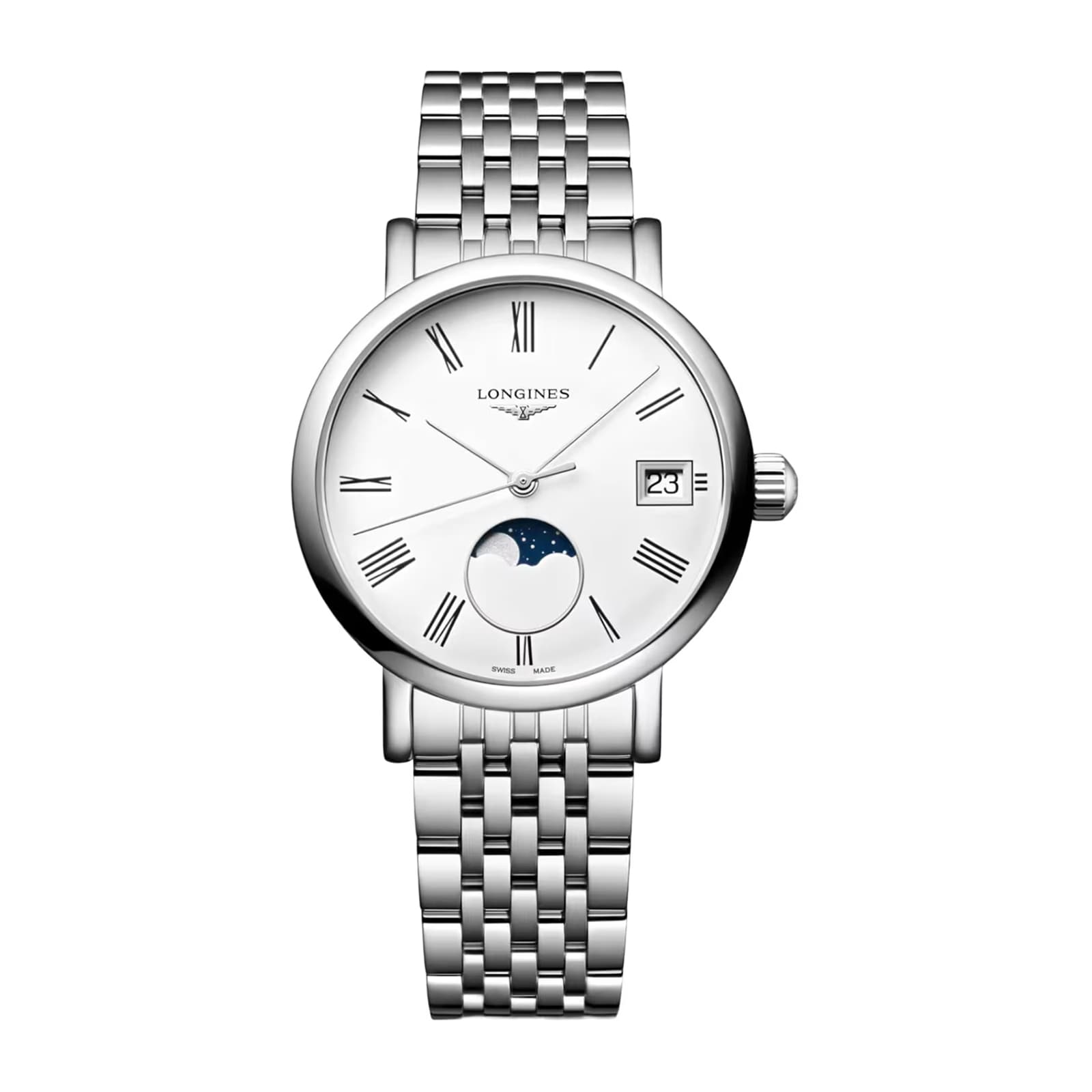 Ex-Display Longines Elegant Collection 30mm Ladies Watch White Stainless Steel Ex-Display Longines Elegant Collection 30mm Ladies Watch White Stainless Steel