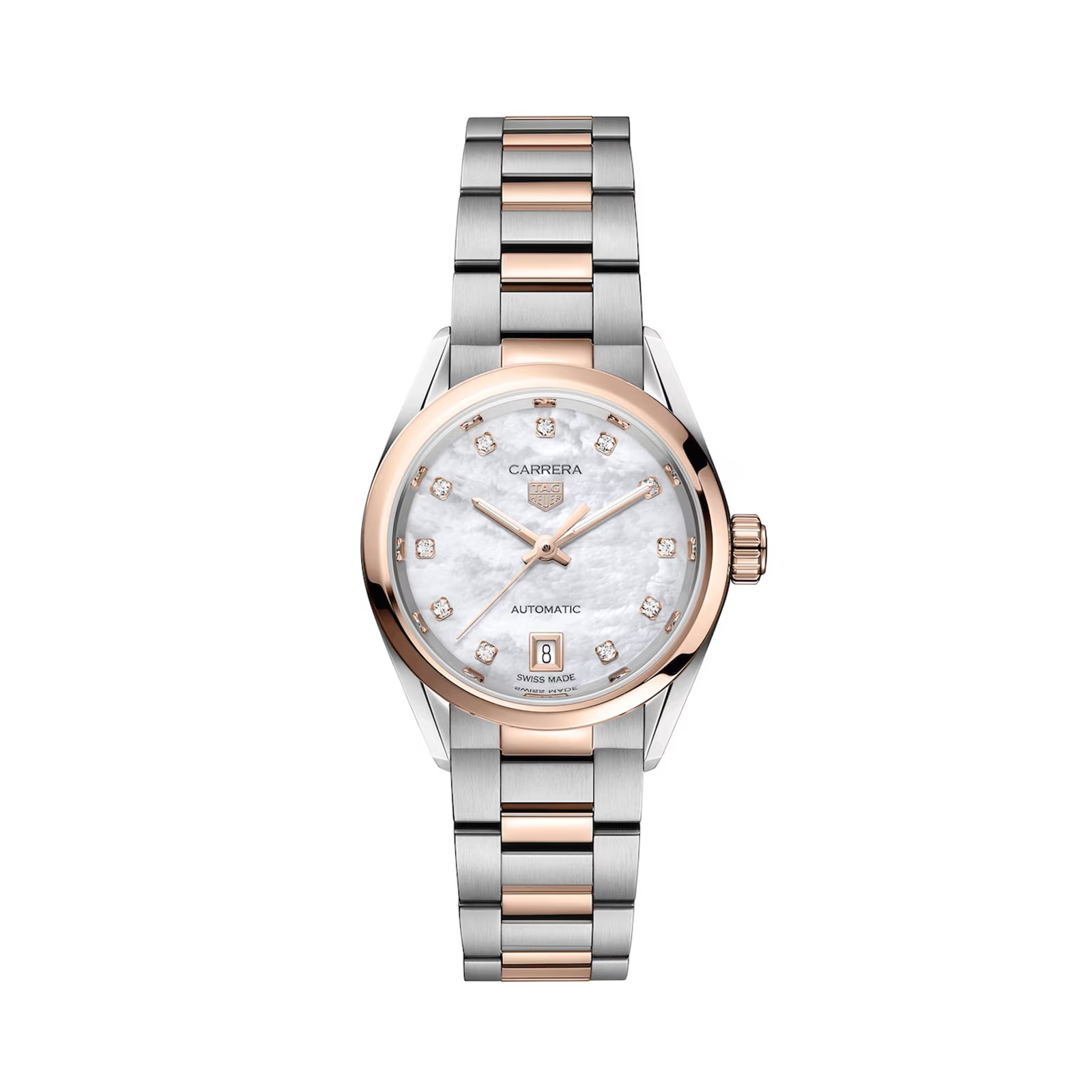 Pre-Owned TAG Heuer Carrera 29mm Bicolour Ladies Watch Pre-Owned TAG Heuer Carrera 29mm Bicolour Ladies Watch