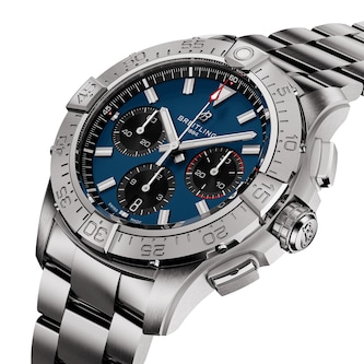 Ex-Display Breitling Avenger B01 Chronograph 42 Mens Watch Blue Stainless Steel