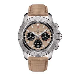 47011497 - Avenger B01 Chronograph 44mm Mens Watch Beige Leather