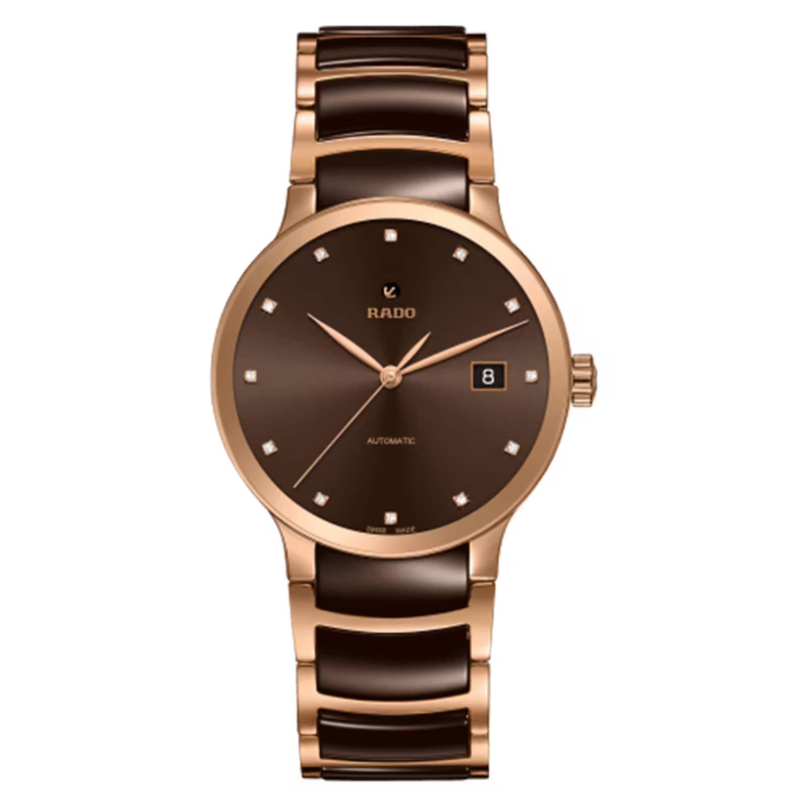 Ex-Display Rado Centrix Automatic Diamonds 38mm Stainless Steel and PVD