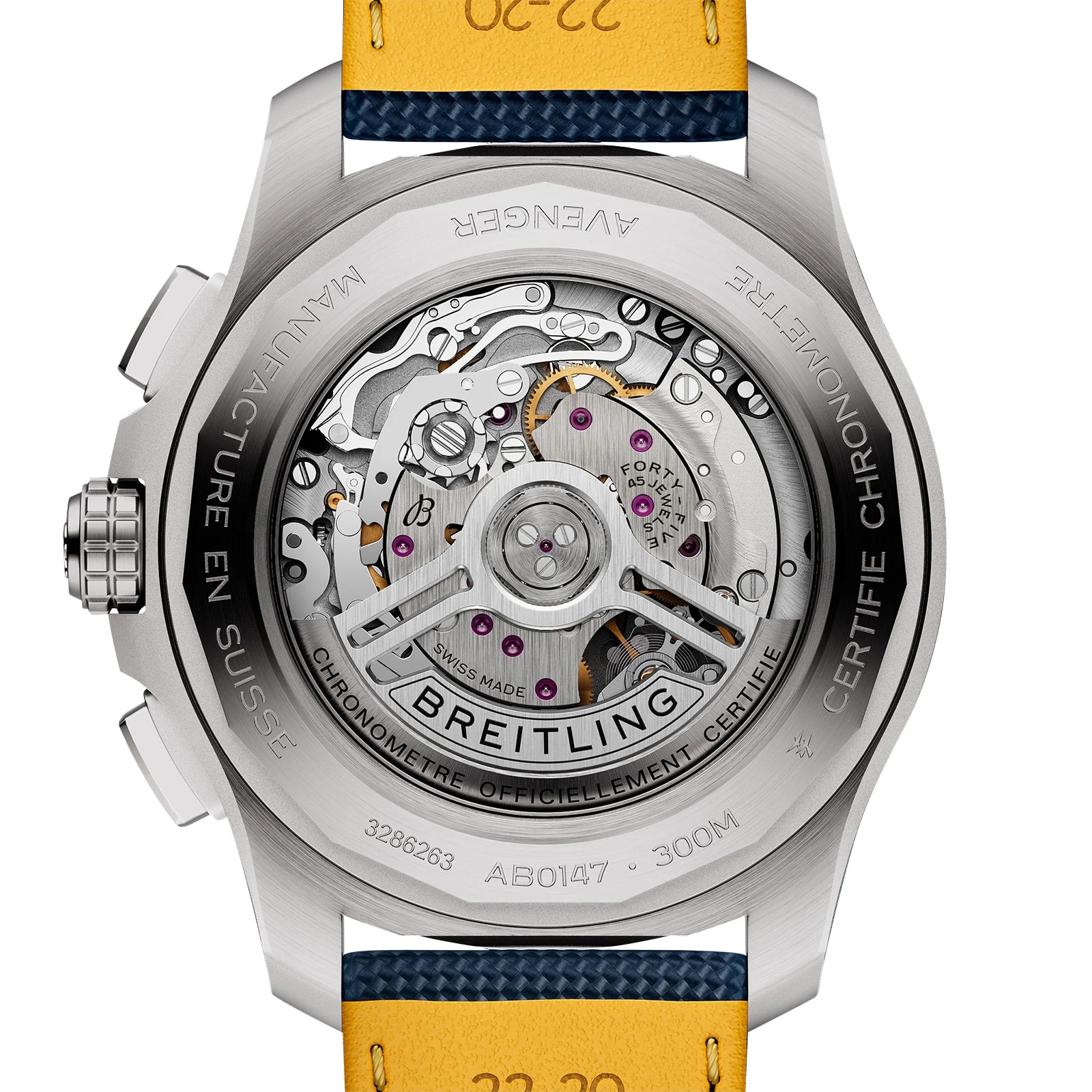 Ex-Display Breitling Avenger Chronograph B01 44mm Mens Watch Blue Leather Ex-Display Breitling Avenger Chronograph B01 44mm Mens Watch Blue Leather