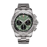 Ex-Display Breitling Avenger Chronograph B01 44mm Mens Watch Green Stainless Steel
