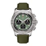 Ex-Display Breitling Avenger Chronograph B01 44mm Mens Watch Green Leather