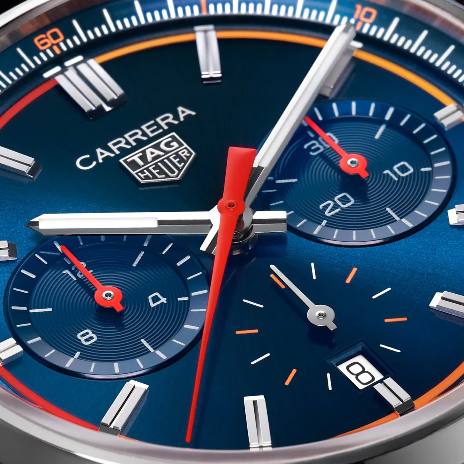 Ex-Display TAG Heuer Carrera Chronograph 42mm Mens Watch Blue