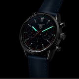 Ex-Display TAG Heuer Carrera Chronograph 42mm Mens Watch Blue