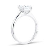 Mayors Platinum Cushion Diamond Engagement Ring