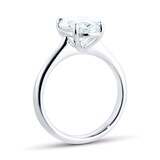 Mayors Platinum Oval Diamond Engagement Ring