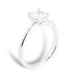Mayors Platinum Princess Cut Diamond Engagement Ring