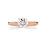 Mayors 18ct Rose Gold Round Diamond Engagement Ring