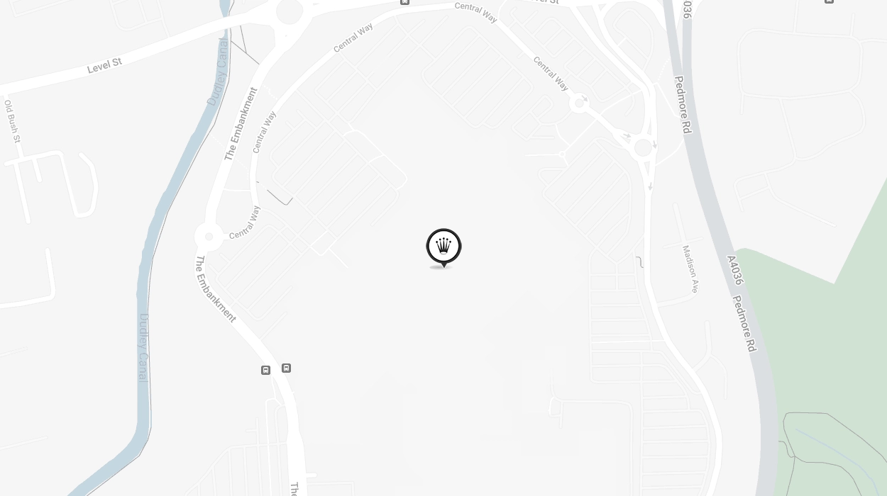 Map Showing Official Rolex Certified Pre-Owned Retailer - Merry Hill