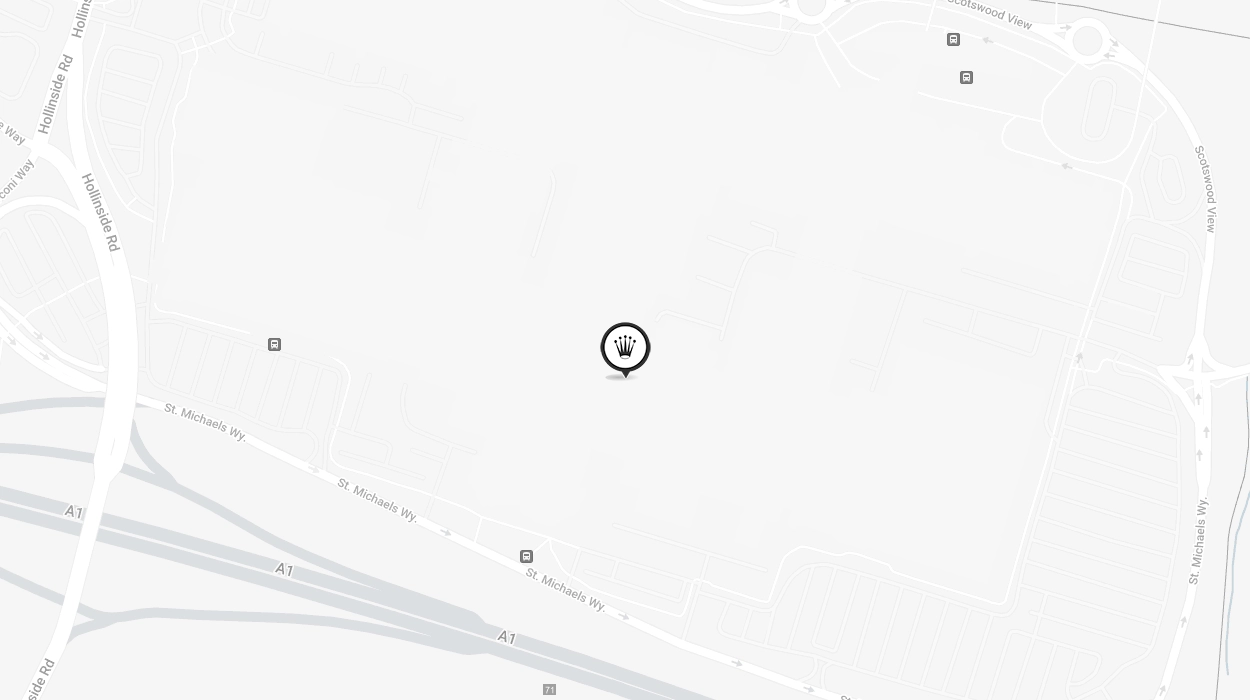 Map Showing Official Rolex Certified Pre-Owned Retailer - Metrocentre