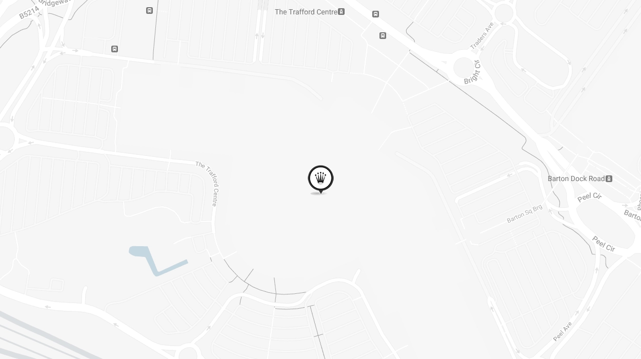 Map Showing Official Rolex Certified Pre-Owned Retailer - Trafford Centre