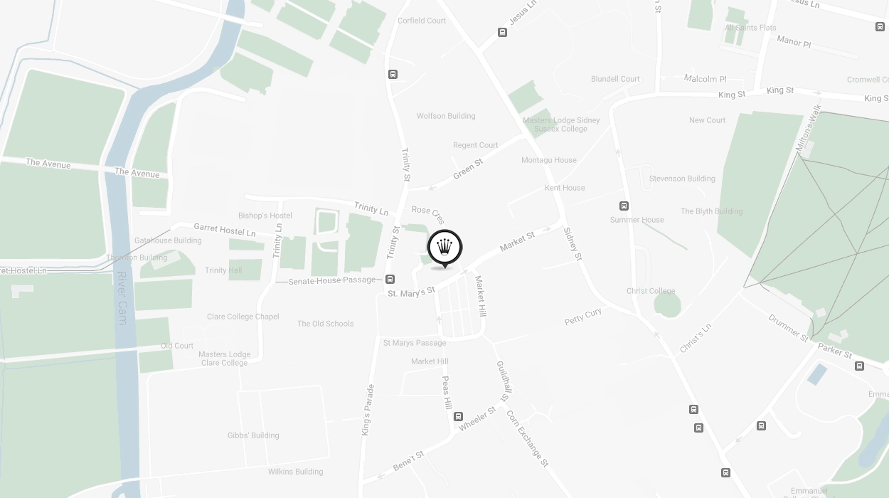 Map Showing Official Rolex Certified Pre-Owned Retailer - Cambridge