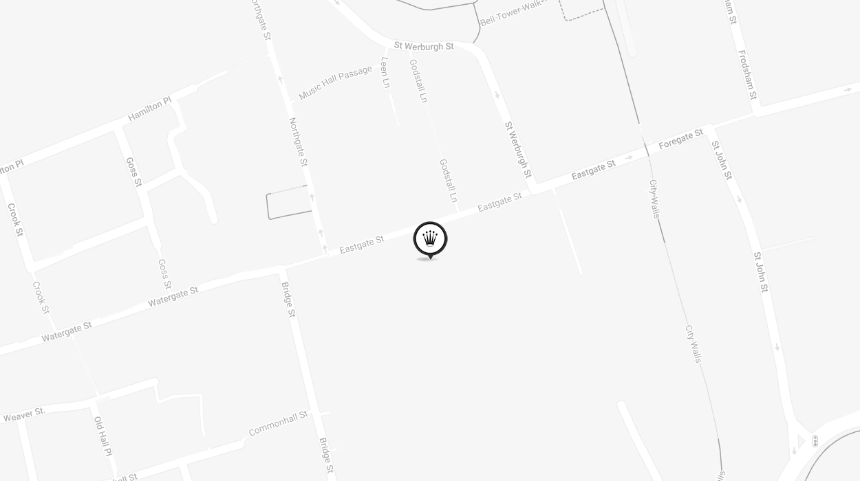 Map Showing Official Rolex Certified Pre-Owned Retailer - Chester