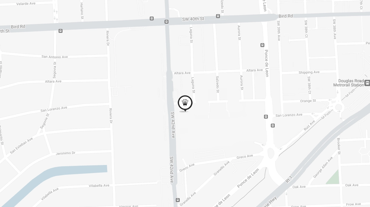 Map Showing Official Rolex Certified Pre-Owned Jeweler - Shops at Merrick Park