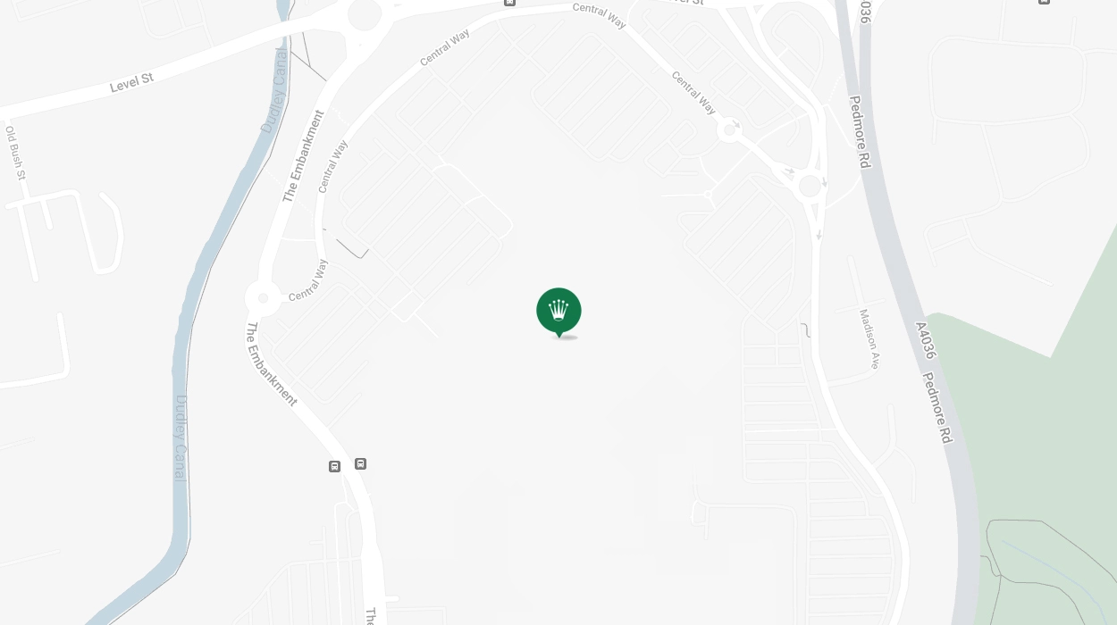 Map Showing Official Rolex Retailer - Merry Hill