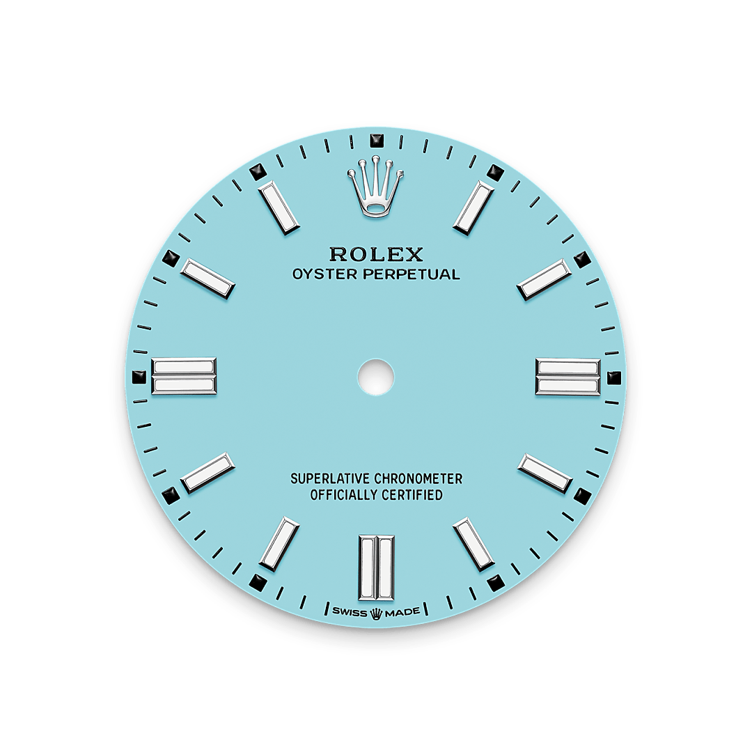 Turquoise blue dial