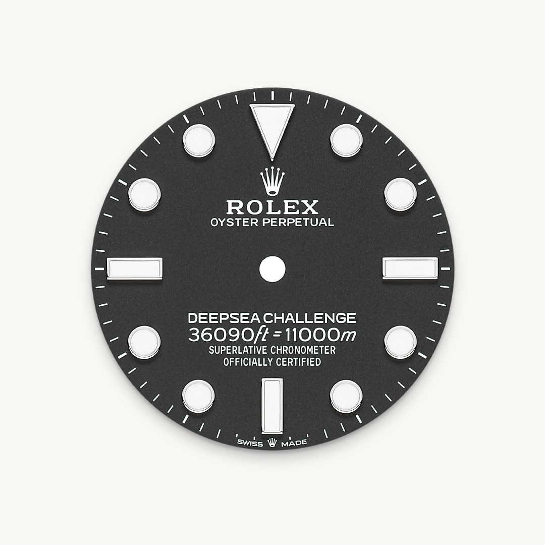 Intense black dial