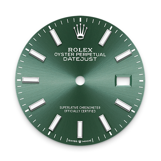 Mint green dial
