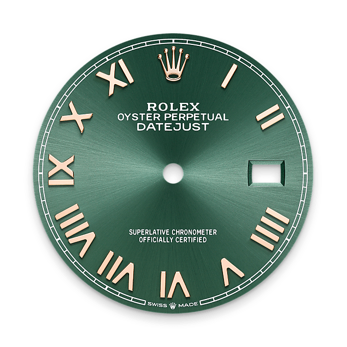 Mint green dial