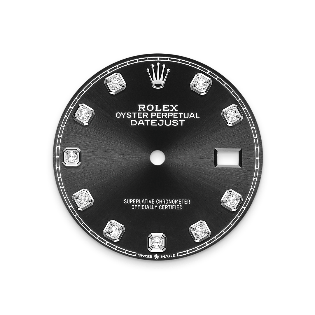 Bright black dial