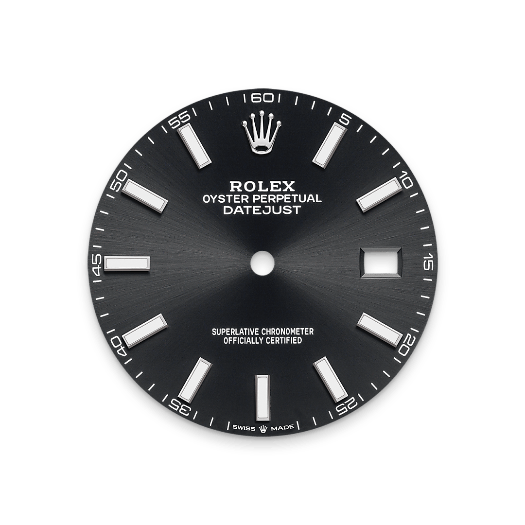Bright black dial