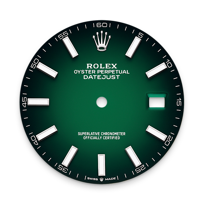 Green ombré dial